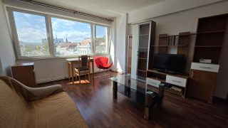 Apartment for Rent at a 20 minute walk from the University of Medicine and Pharmacy in Mihai Viteazul Plaza, right in the center of the city, consisting of one living-room, bedroom, kitchen, a bathroom and a closed balcony. Video